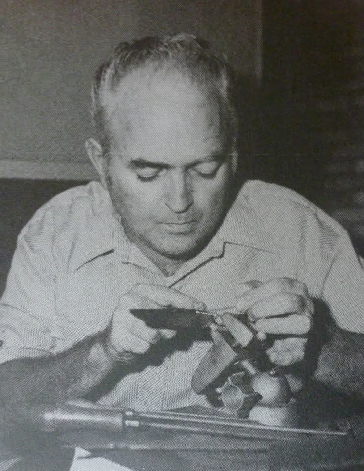 Jimmy Lile with the first First Blood knife of the original series