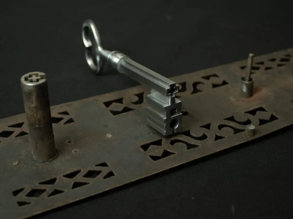 A nineteenth-century key for a Piedmontese Empire-style safe